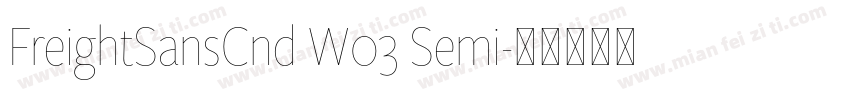FreightSansCnd W03 Semi字体转换